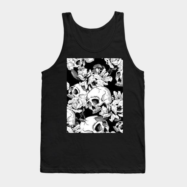 Skull Halloween Tank Top by igzine